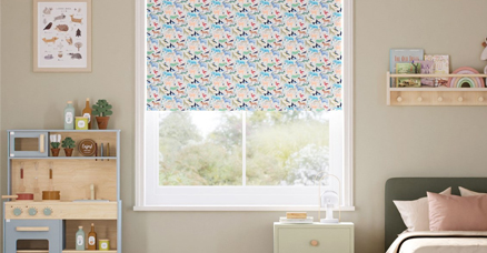 kids honeycomb blind in a bedroom