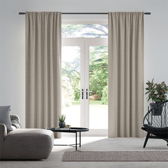 Bijou Linen Grey Wash  Curtains