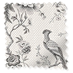 Bird Toile Charcoal Curtains swatch image
