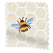 Bumblebees Yellow Curtains swatch image