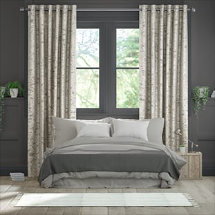 Crushed Velvet Warm Silver Curtains thumbnail image