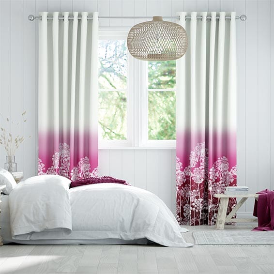 Dill Fuchsia Curtains