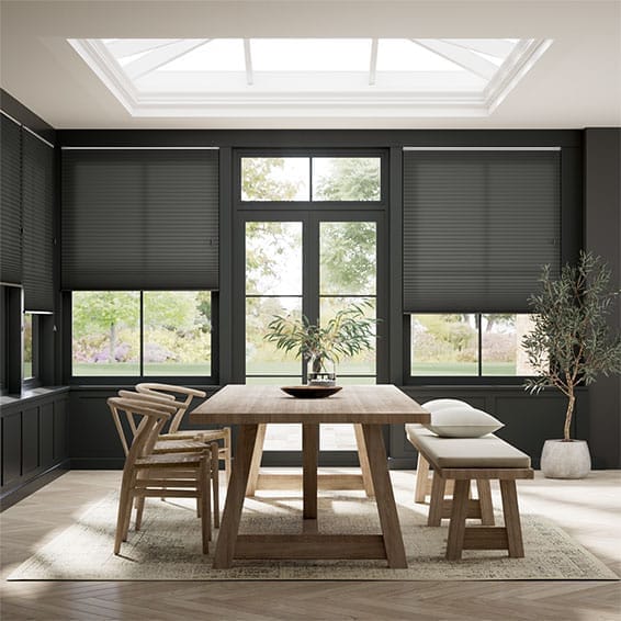 Double Thermal DuoLight Anthracite Pleated Blind
