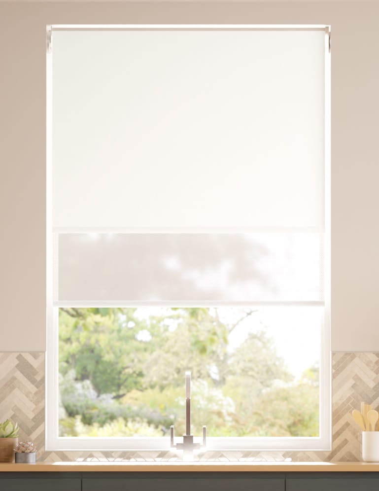 Double Roller Eclipse White Double Roller Blind thumbnail image
