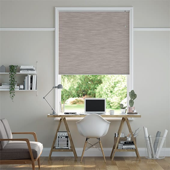 Thermal DuoShade Grain Fawn Pleated Blind