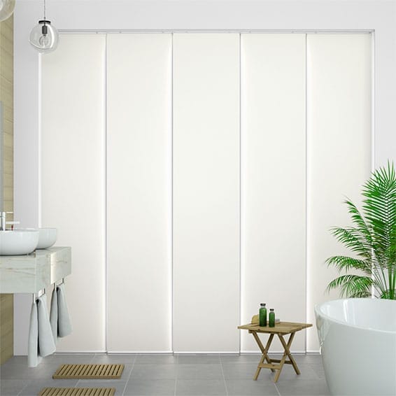Eclipse Blackout Ice White Panel Blind