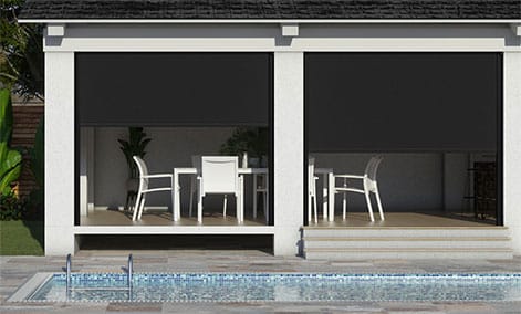 Electric Shade IT Black Outdoor Patio Blind thumbnail image