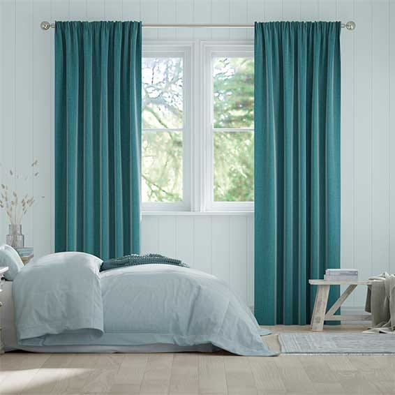 Harrow Caribbean Blue Curtains