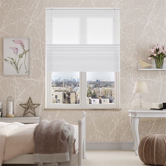 Night & Day Thermal Duo Simply White Pleated Blind