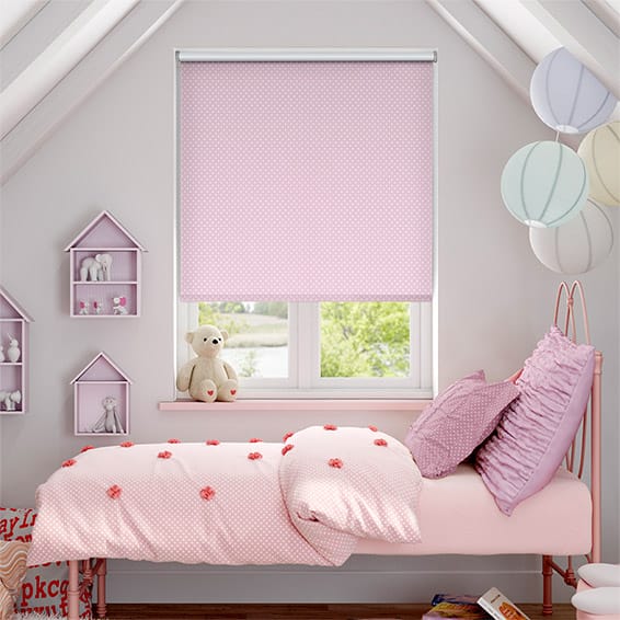 Party Polka Blackout Candyfloss Roller Blind