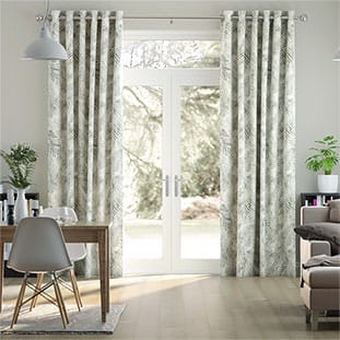 Shadow Leaf Linen Fawn Curtains thumbnail image
