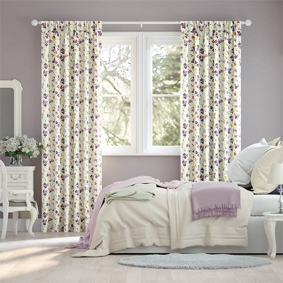 Wallflower Purple Curtains